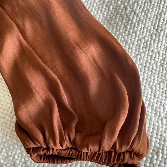 Scotch&Soda Ruffled midi-length dress in brown.Size M - Picture 6 of 6
